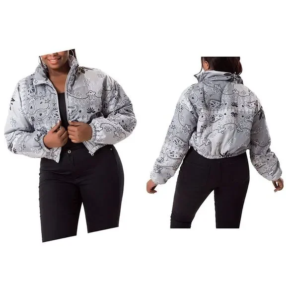 Jackets Coats Womens Quilted Lightweight Jackets Cropped